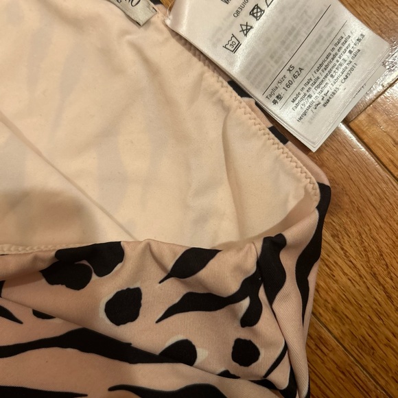 Valentino pink animal print bikini bottom sz XS - Picture 5 of 6